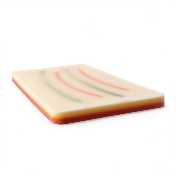 Upgraded Suture Pad，5 in 1 Silicone IV Practice Kit with 4 Veins Imbedded-Phlebotomy Practice Pad-Blood Draw Practice Board-Suture Practice Kit-Blood Return Function，Injection Training Pad-2