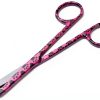 Suture Stitch Scissors 4.5" Pink Paws Pattern by A2Z SCILAB-1