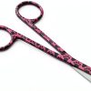 Suture Stitch Scissors 4.5" Pink Paws Pattern by A2Z SCILAB-0