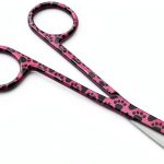 Suture Stitch Scissors 4.5" Pink Paws Pattern by A2Z SCILAB-0