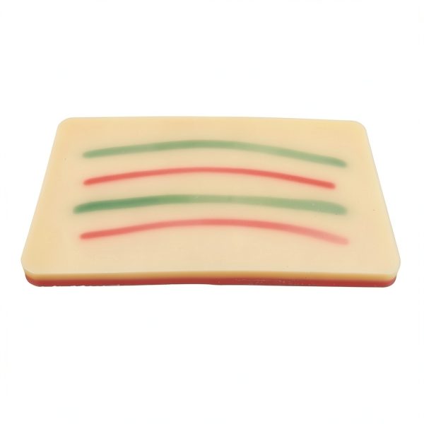 Upgraded Suture Pad，5 in 1 Silicone IV Practice Kit with 4 Veins Imbedded-Phlebotomy Practice Pad-Blood Draw Practice Board-Suture Practice Kit-Blood Return Function，Injection Training Pad-0