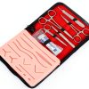 Suture Practice Kit MedSurgic Silicone Pad with Forceps for Students-0