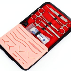 Suture Practice Kit MedSurgic Silicone Pad with Forceps for Students-0